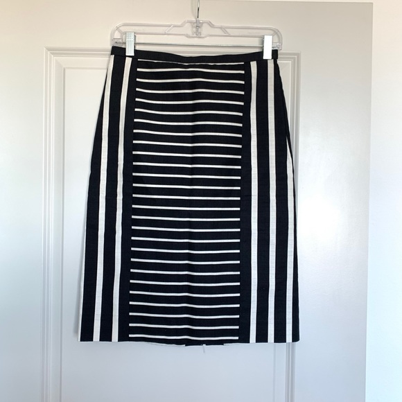 J.CREW MIXED-STRIPE PENCIL SKIRT - Picture 2 of 8